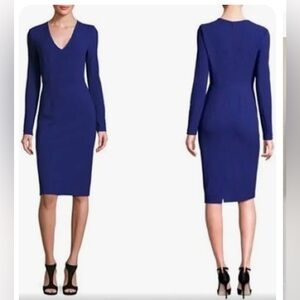 NWT Diane von Furstenberg Milena Dress Azurite Blue. Size 8.